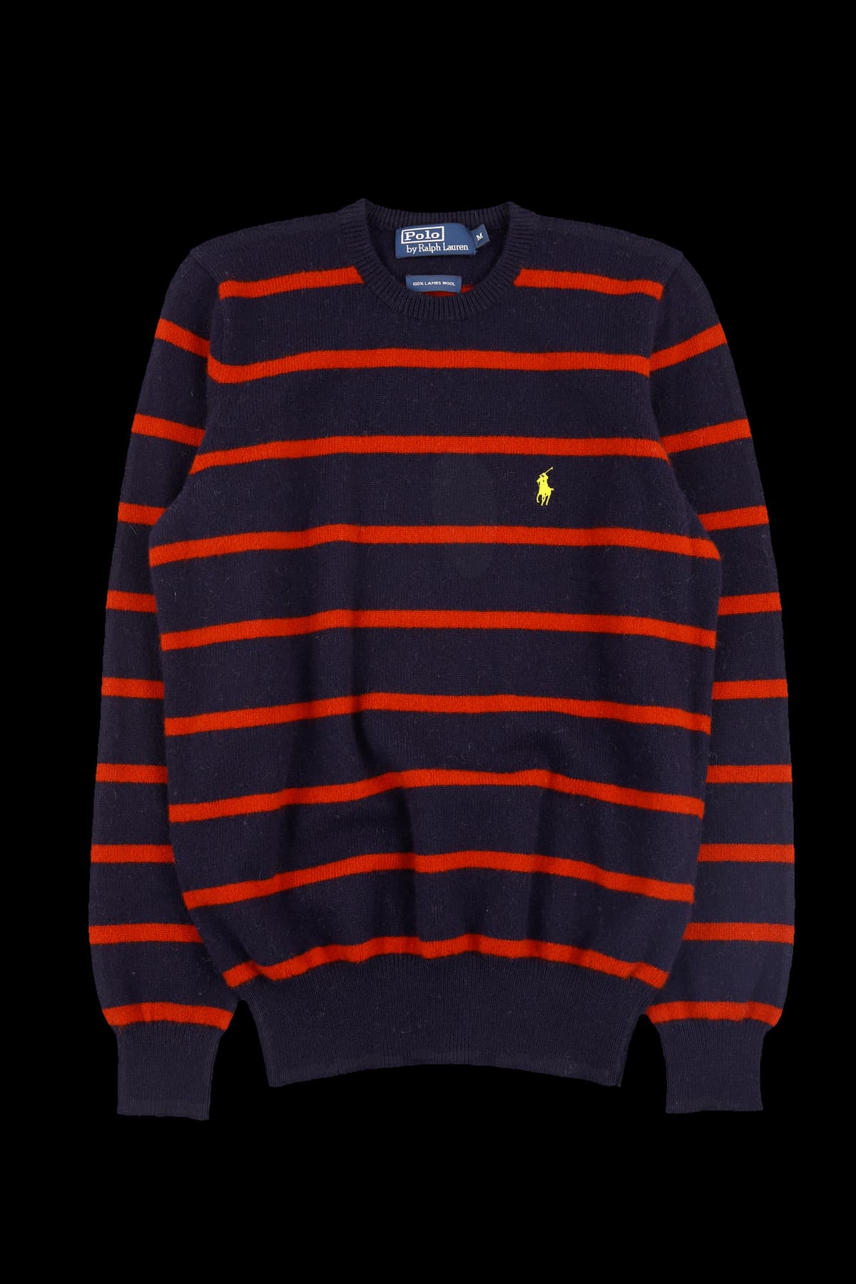 [남녀공용] 스트라이프 램스울 스웨터