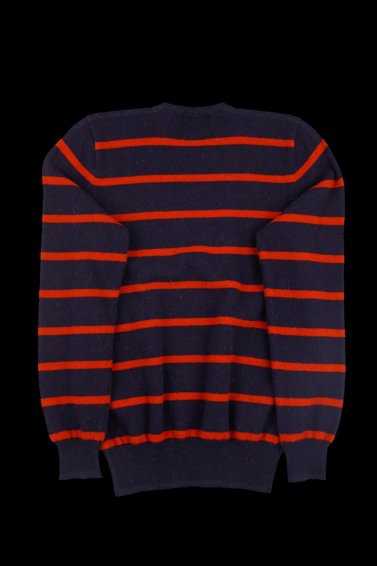 [남녀공용] 스트라이프 램스울 스웨터