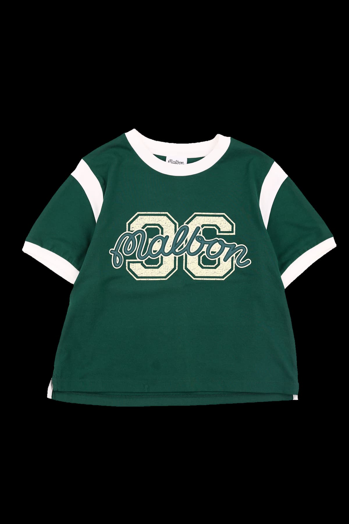 배색 라운드 반팔 티셔츠