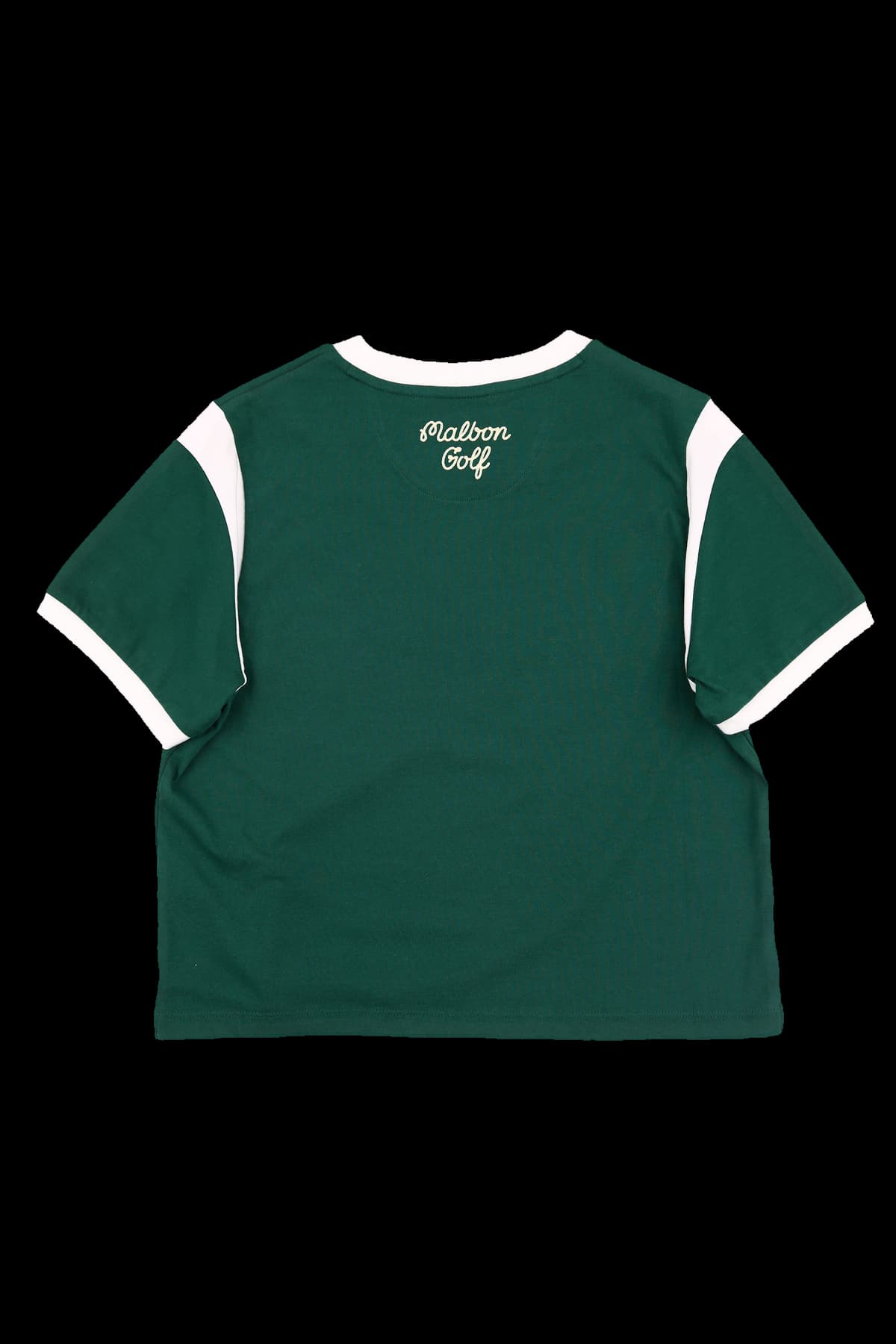 배색 라운드 반팔 티셔츠