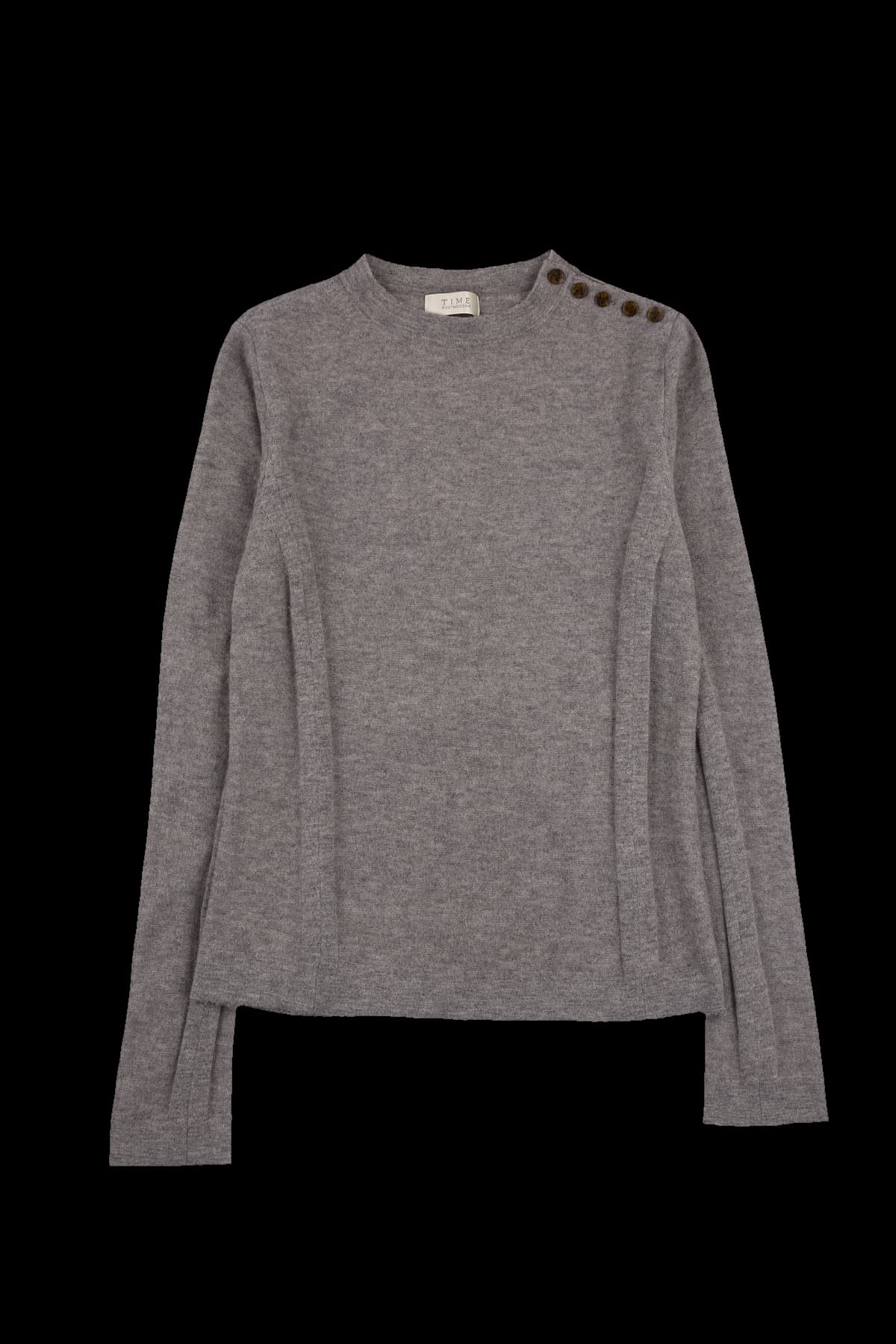 사이드버튼 긴팔니트