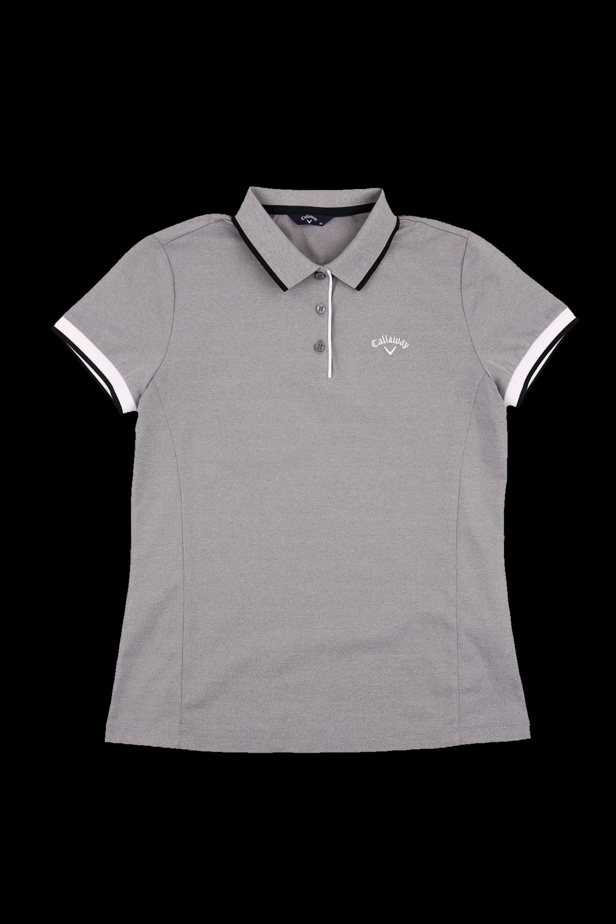 자수로고 반팔 카라티