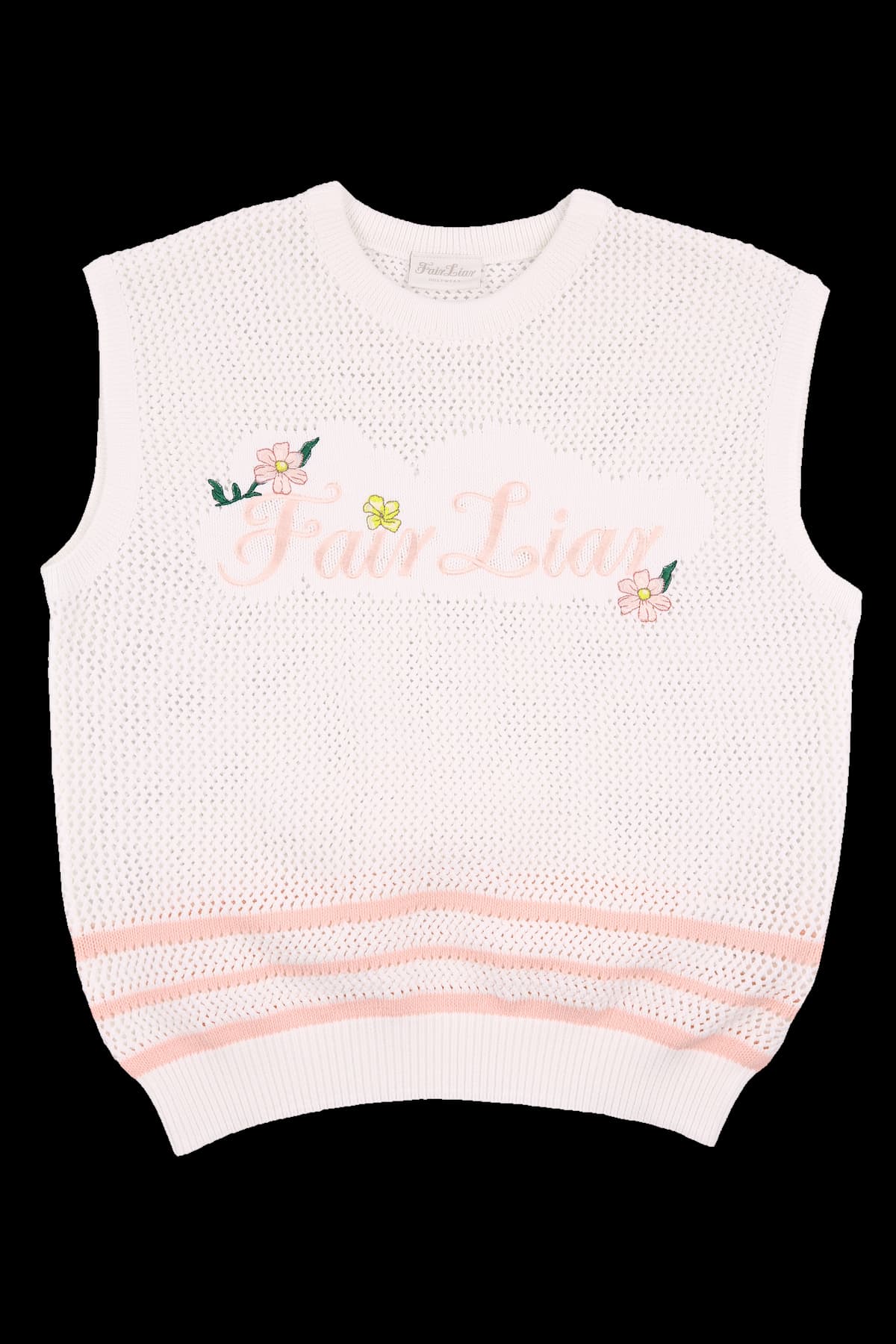 펀칭 니트 베스트