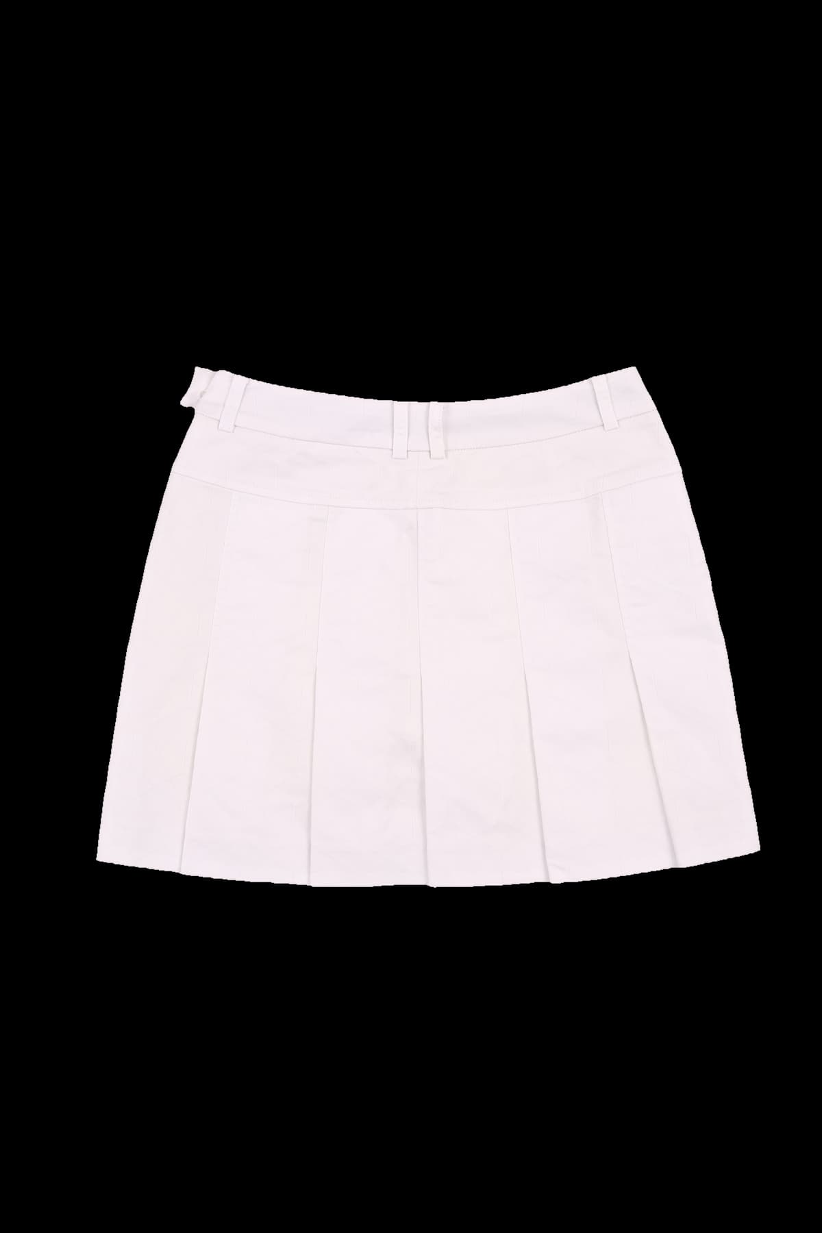 하프 플리츠 스커트
