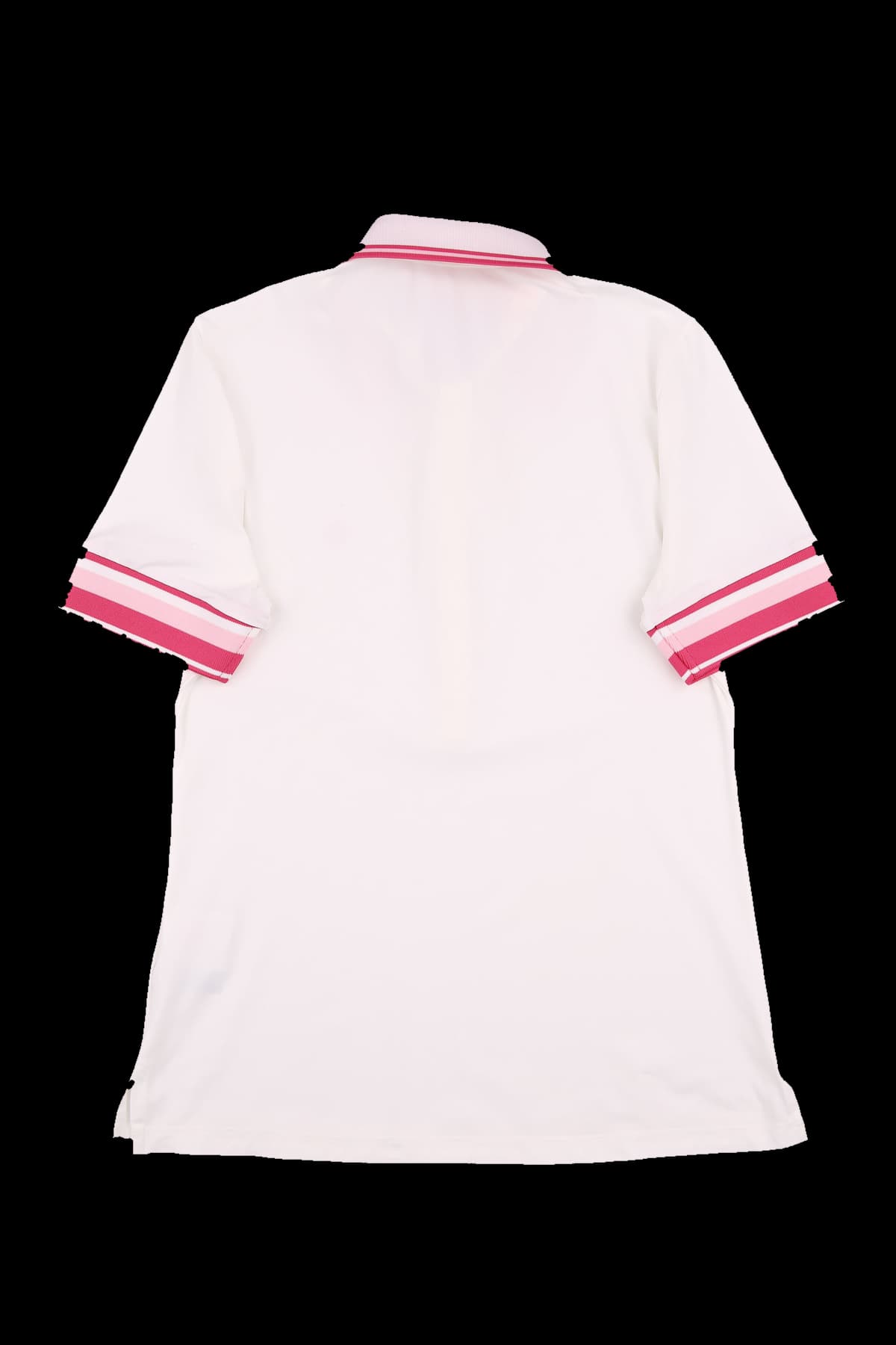 스트레치 배색 반팔 카라티