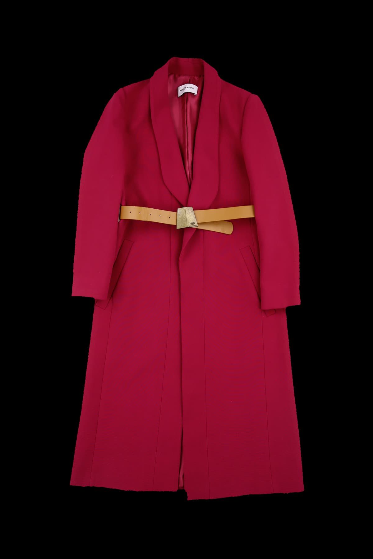 벨트 롱 코트