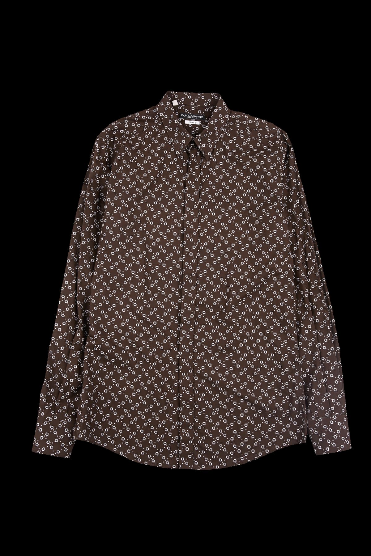 [남성] 플로랄 골드 드레스셔츠