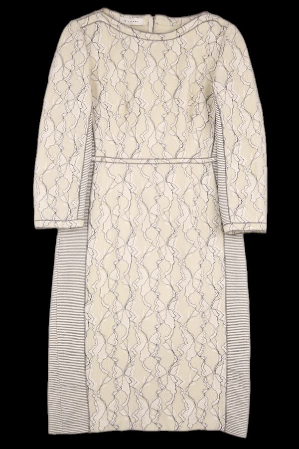 패턴 미디 원피스