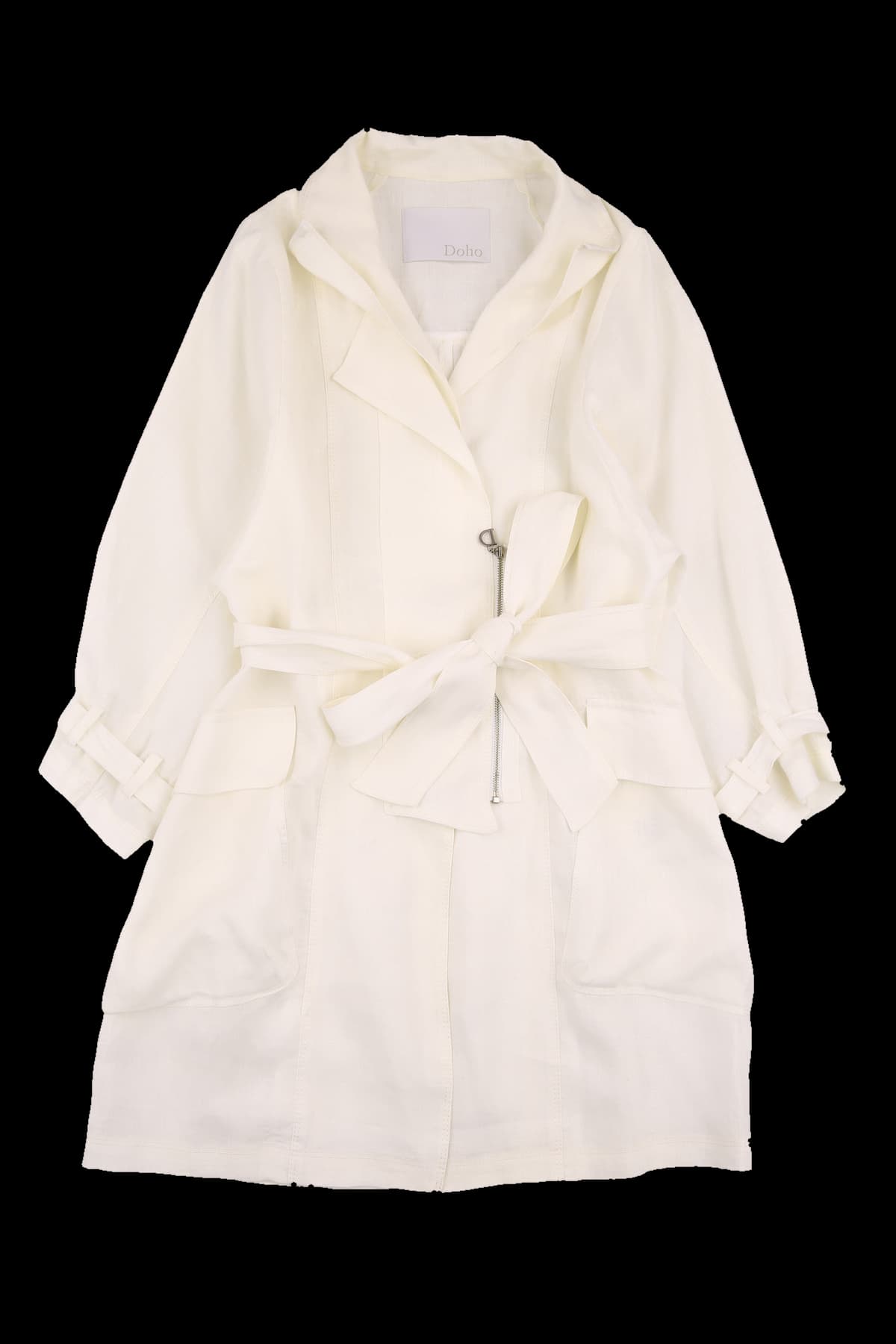 린넨 벨티드 원피스