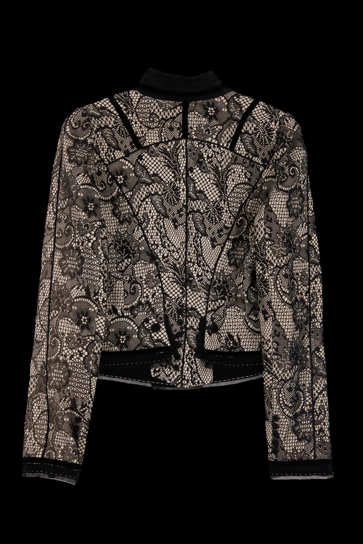 벨벳 디테일 레이스 자켓