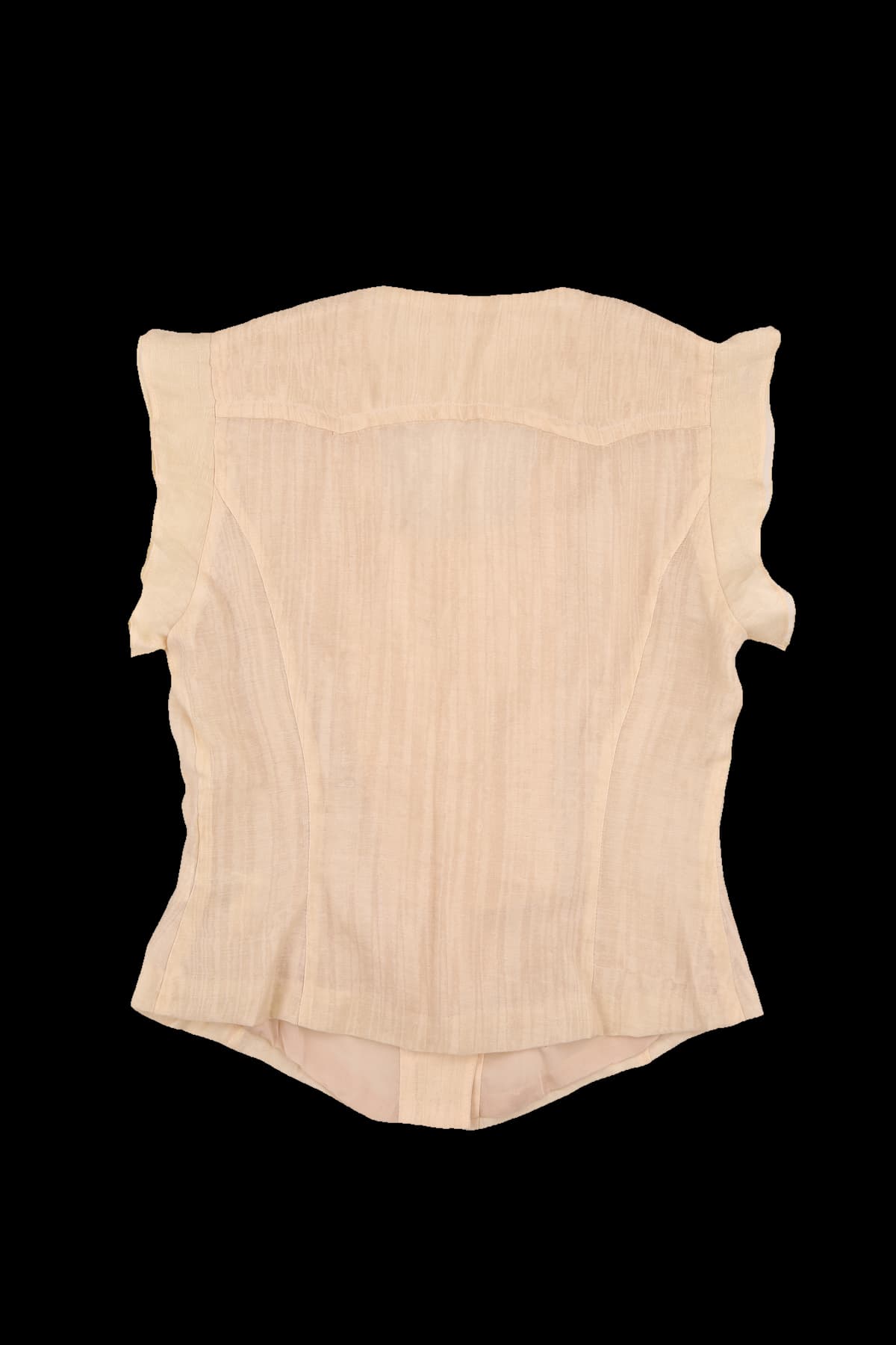 반팔 프릴 블라우스