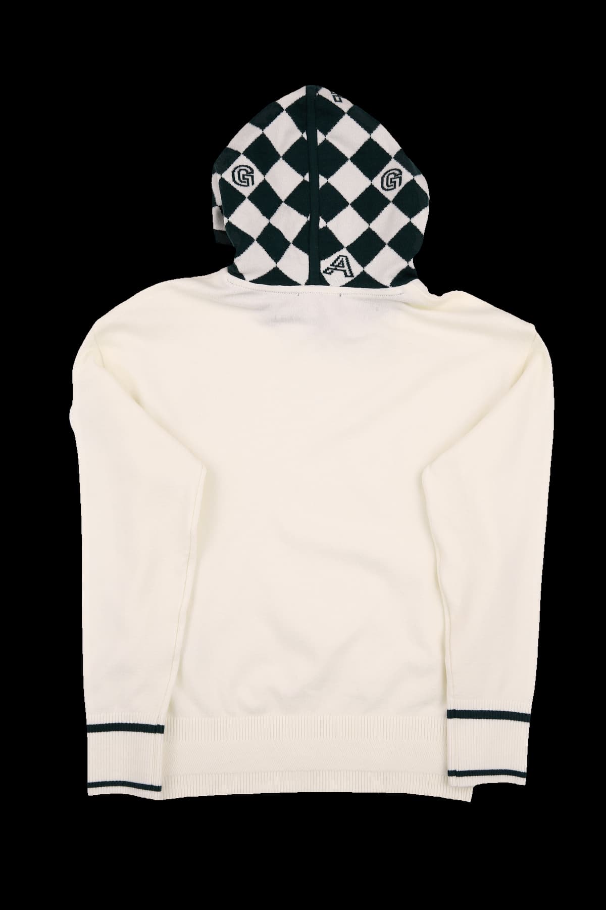 후드 블럭 긴팔 니트