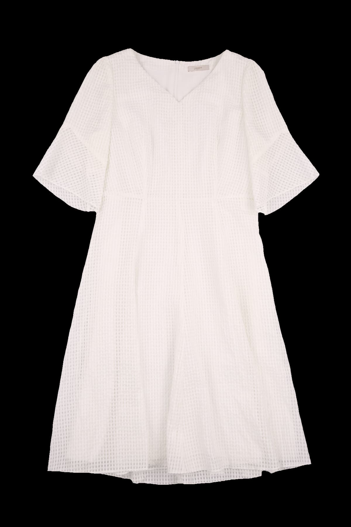 체크 패턴 원피스