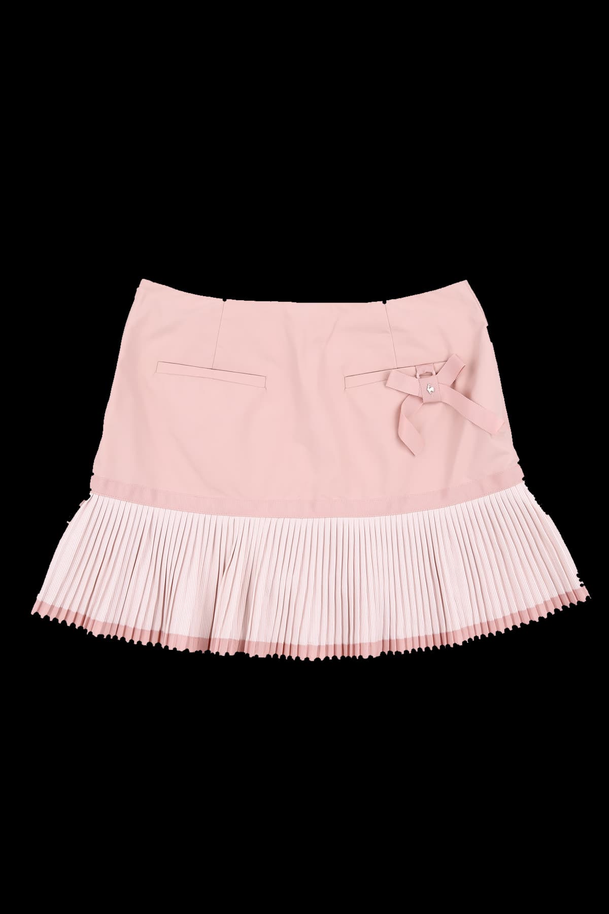 리본 플리츠 스커트