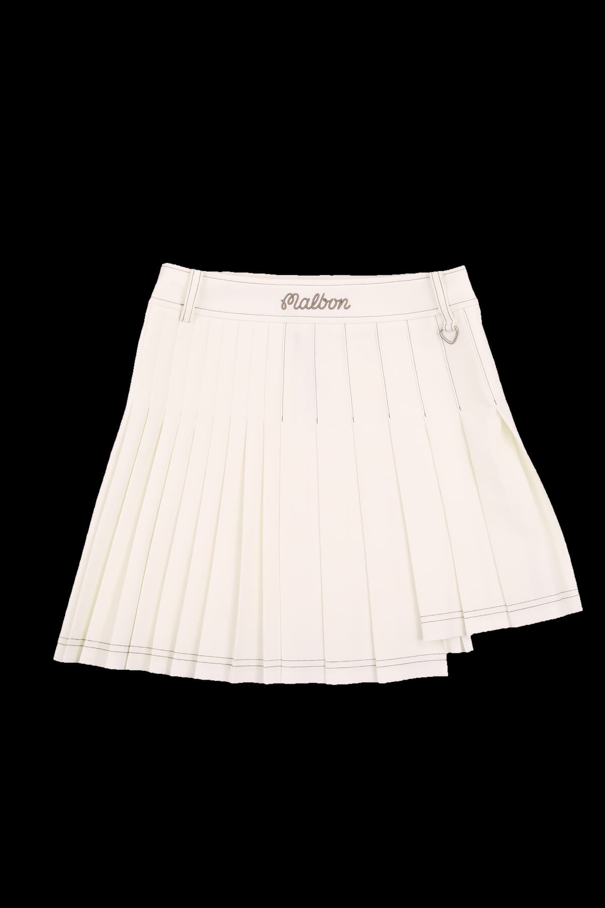 플리츠 오버 랩 스커트