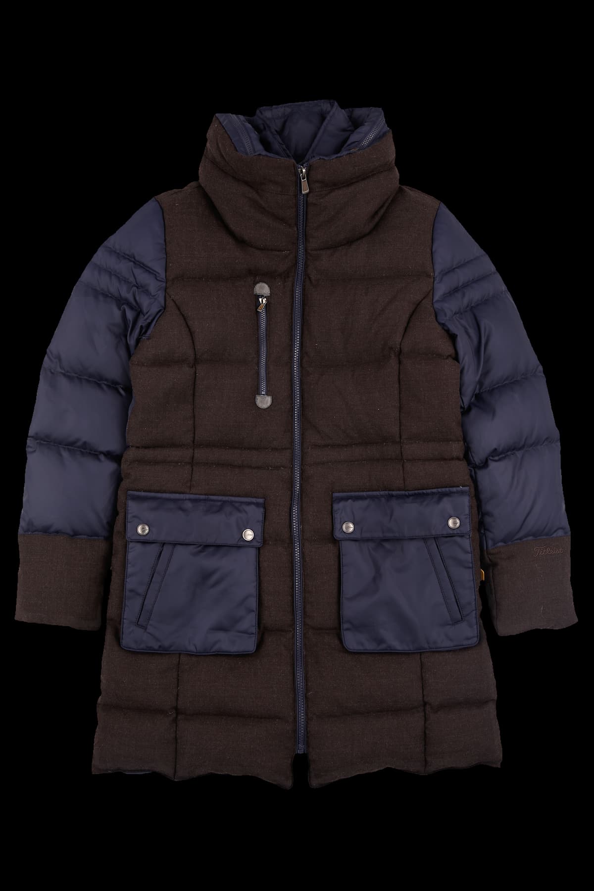 배색 패딩 점퍼