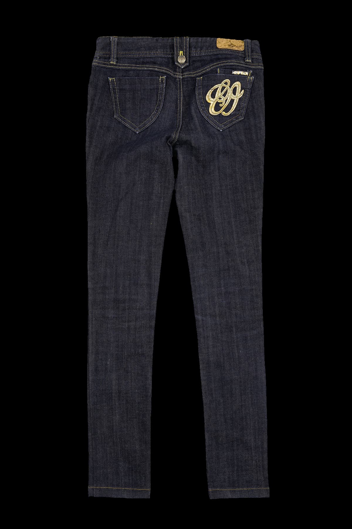 인디고 슬림 데님 팬츠