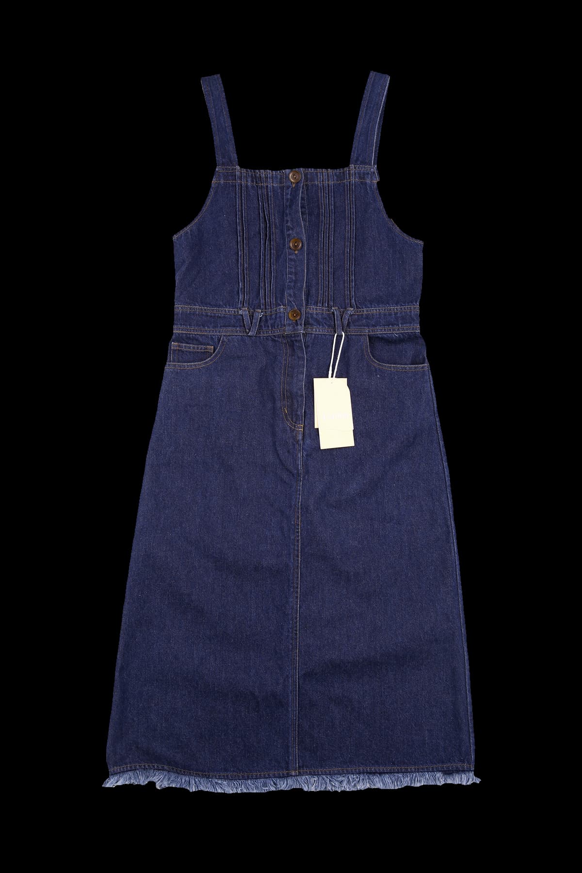 [새상품] 데님 멜빵 원피스