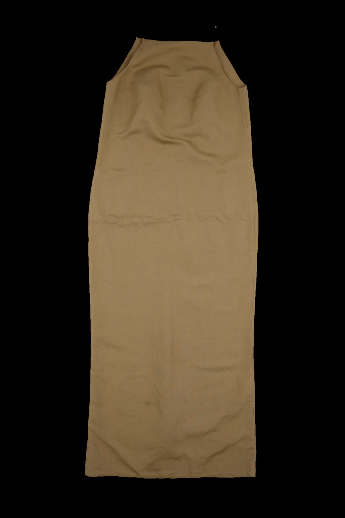 린넨 슬리브리스 롱 원피스