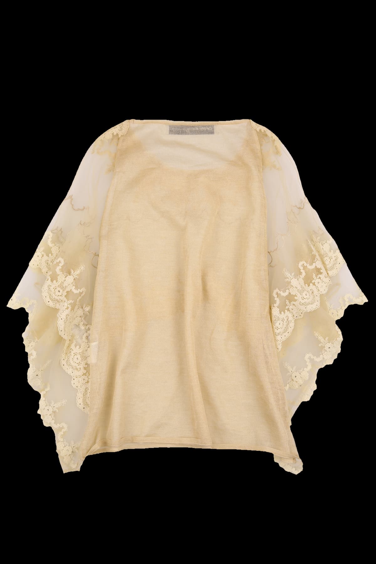 반팔 시스루 블라우스