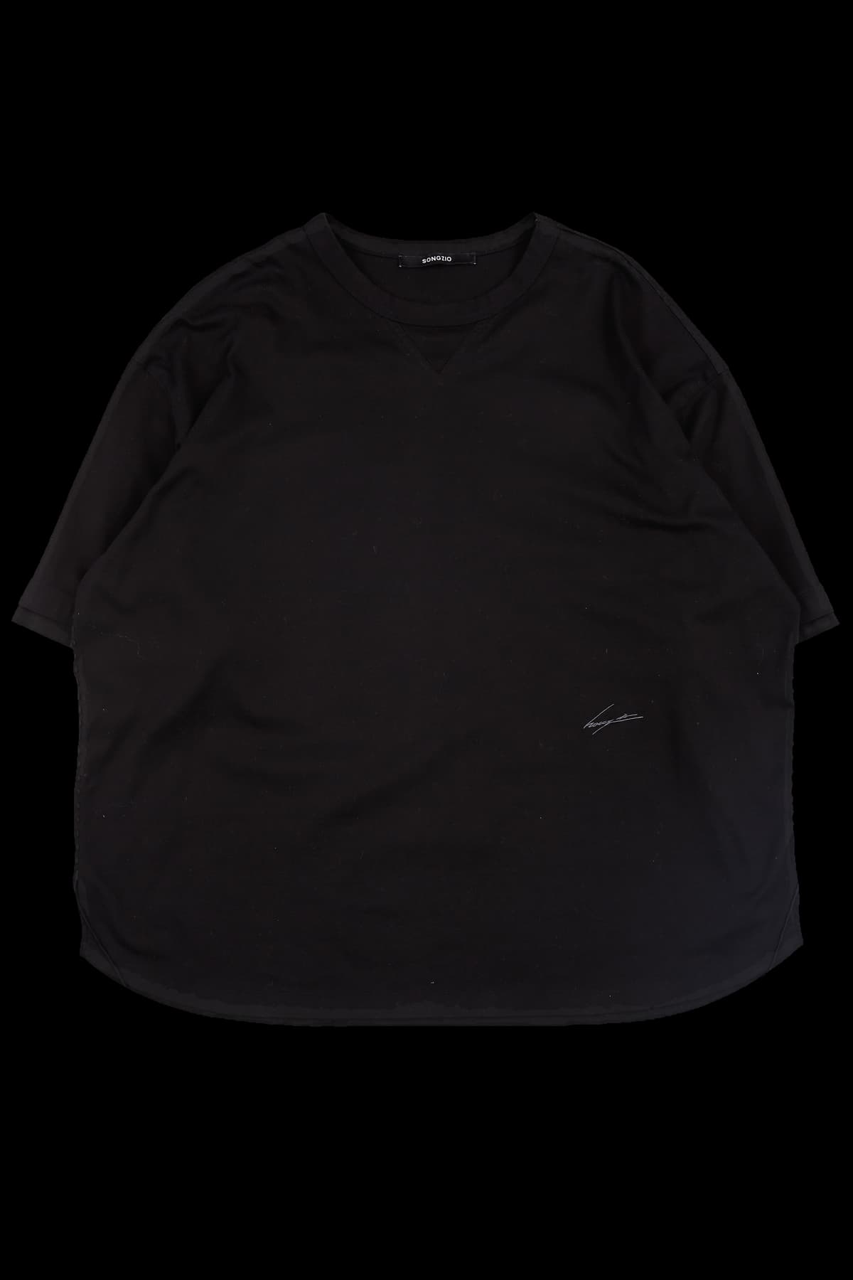 [남성] 백 프린팅 자수 반팔 티셔츠