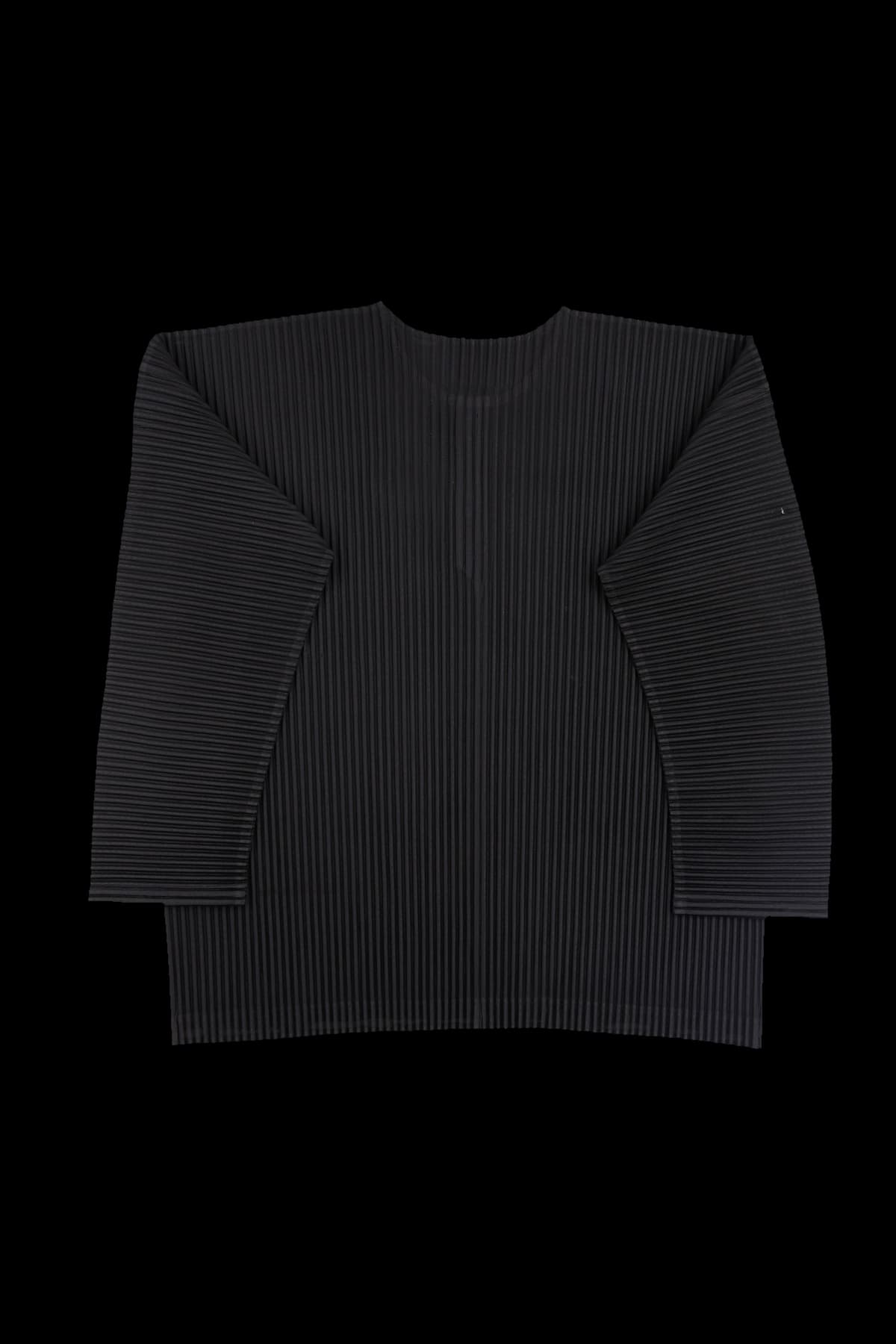 [남성][2024] 플리츠 버튼 긴팔 티셔츠