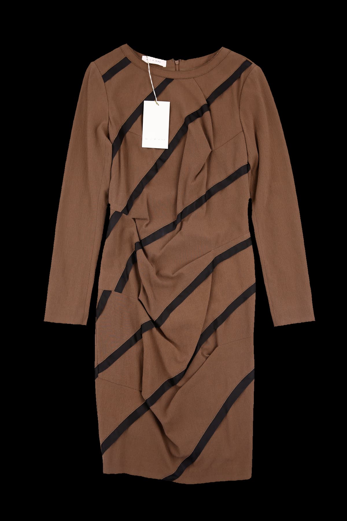 [새상품] 사선 배색 원피스