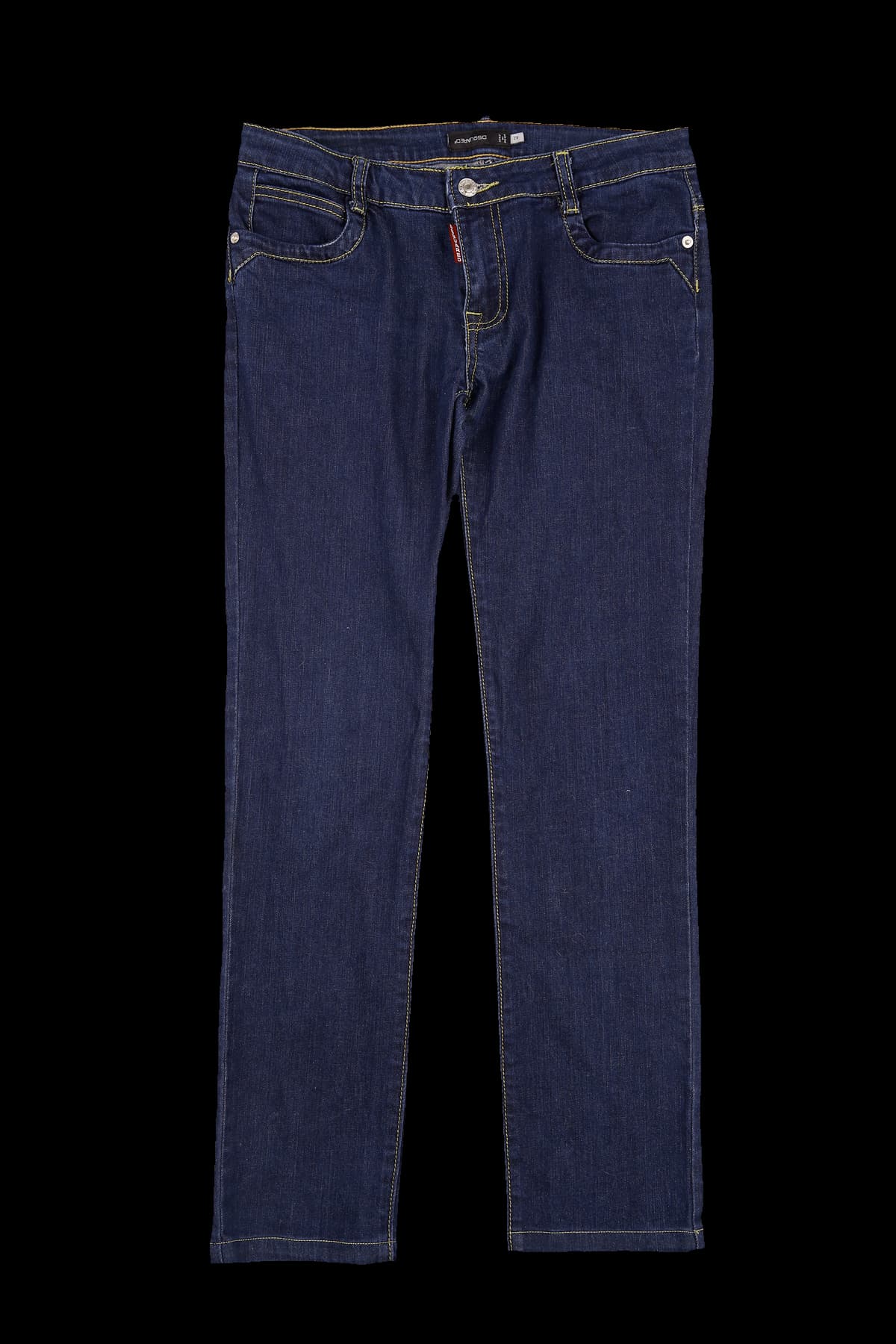 포켓 로고 와펜 데님 팬츠