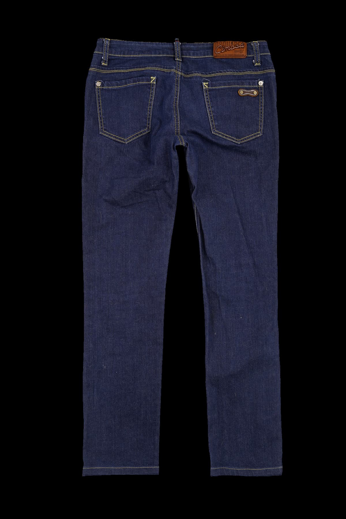 포켓 로고 와펜 데님 팬츠