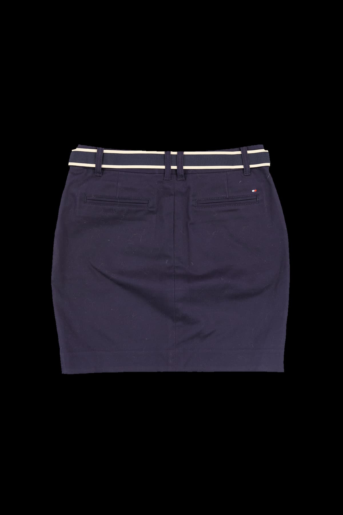 벨티드 코튼 스커트