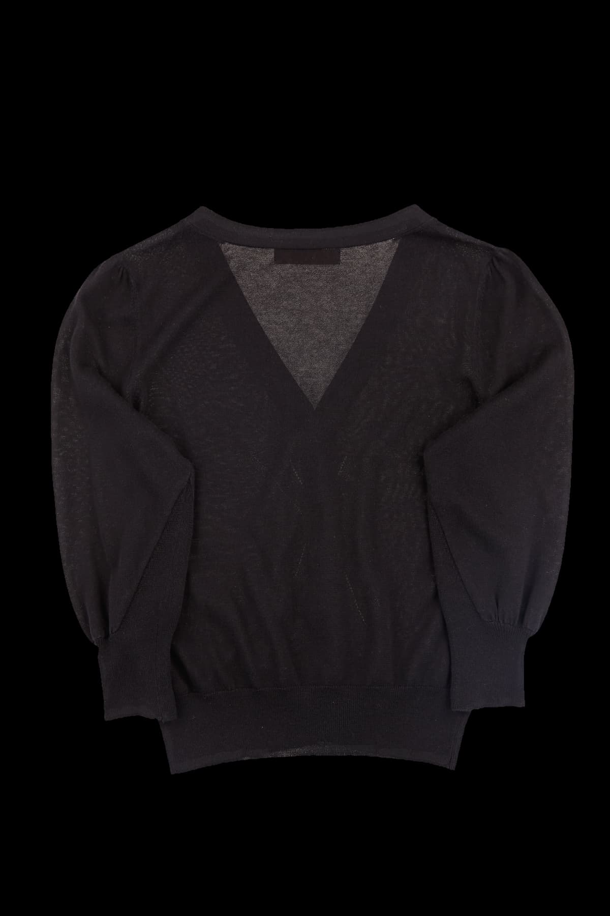 브이넥 7부 가디건