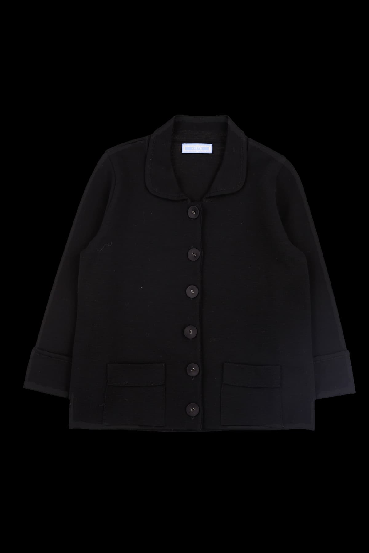 카라 포켓 니트 카디건 