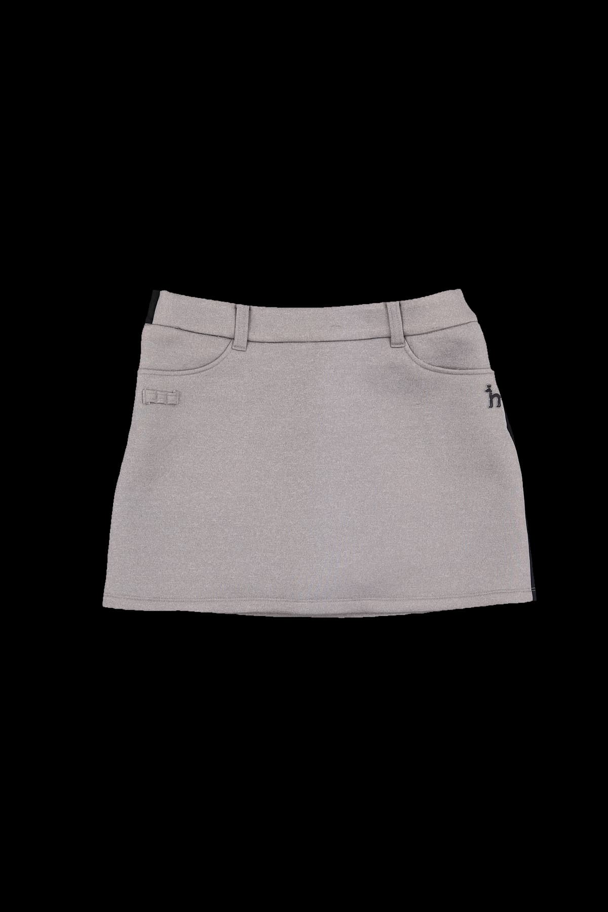 배색 라인 스커트