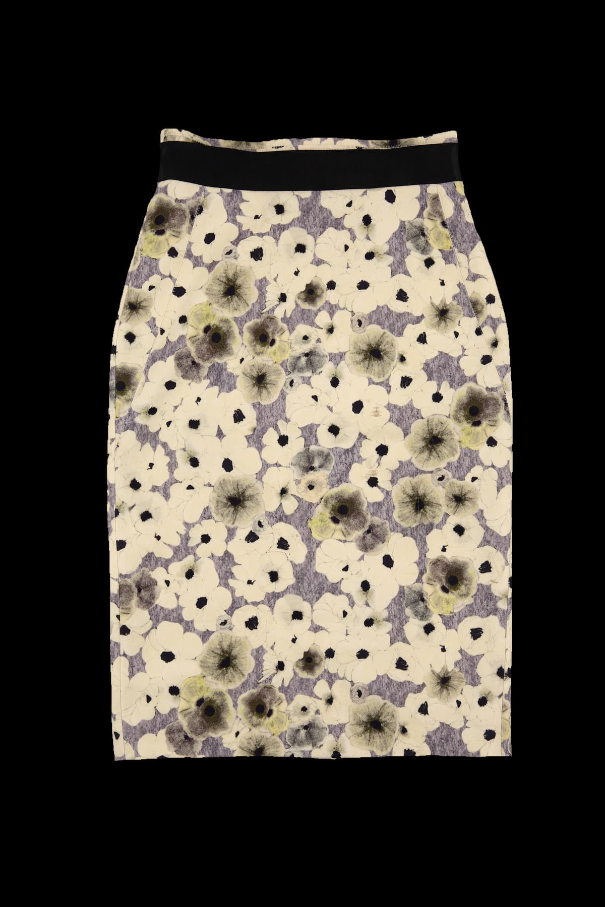 블랙벨트 플라워 스커트