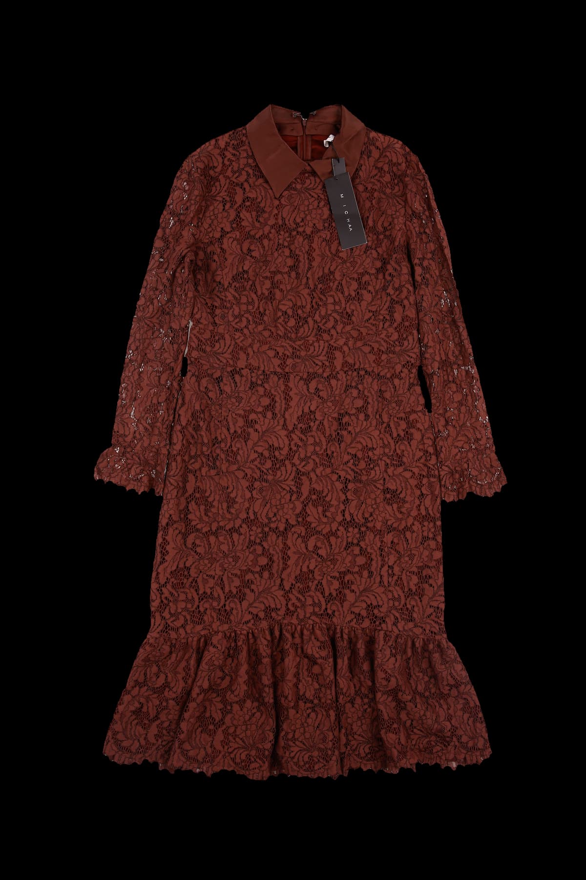 [새상품] 카라 시스루 플라워 원피스