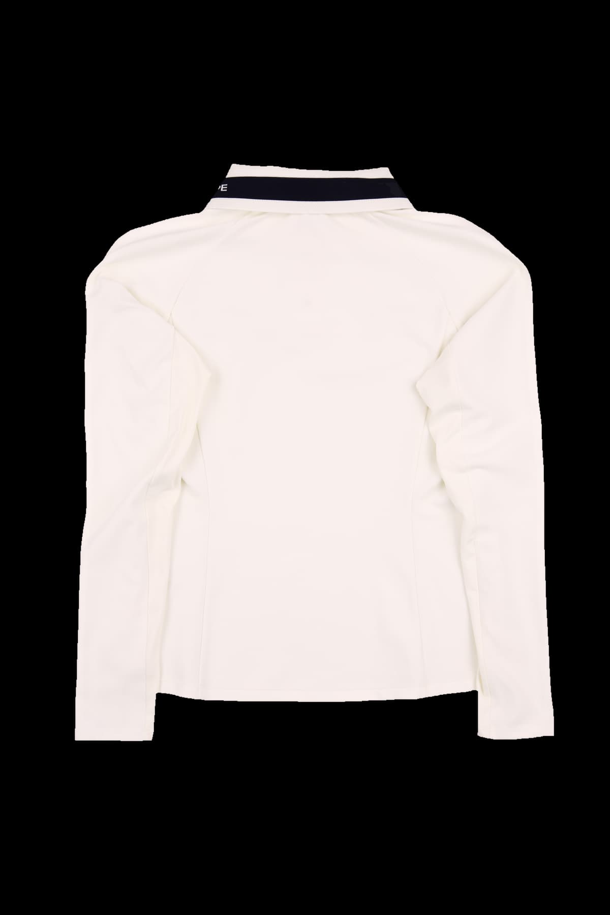 카라 배색 긴팔 티셔츠 