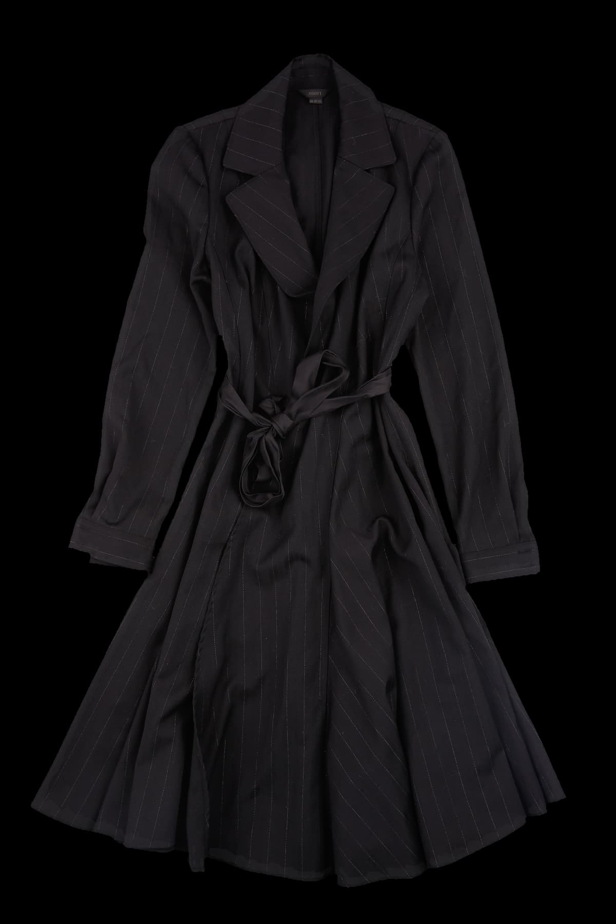 핀 스트라이프 코트