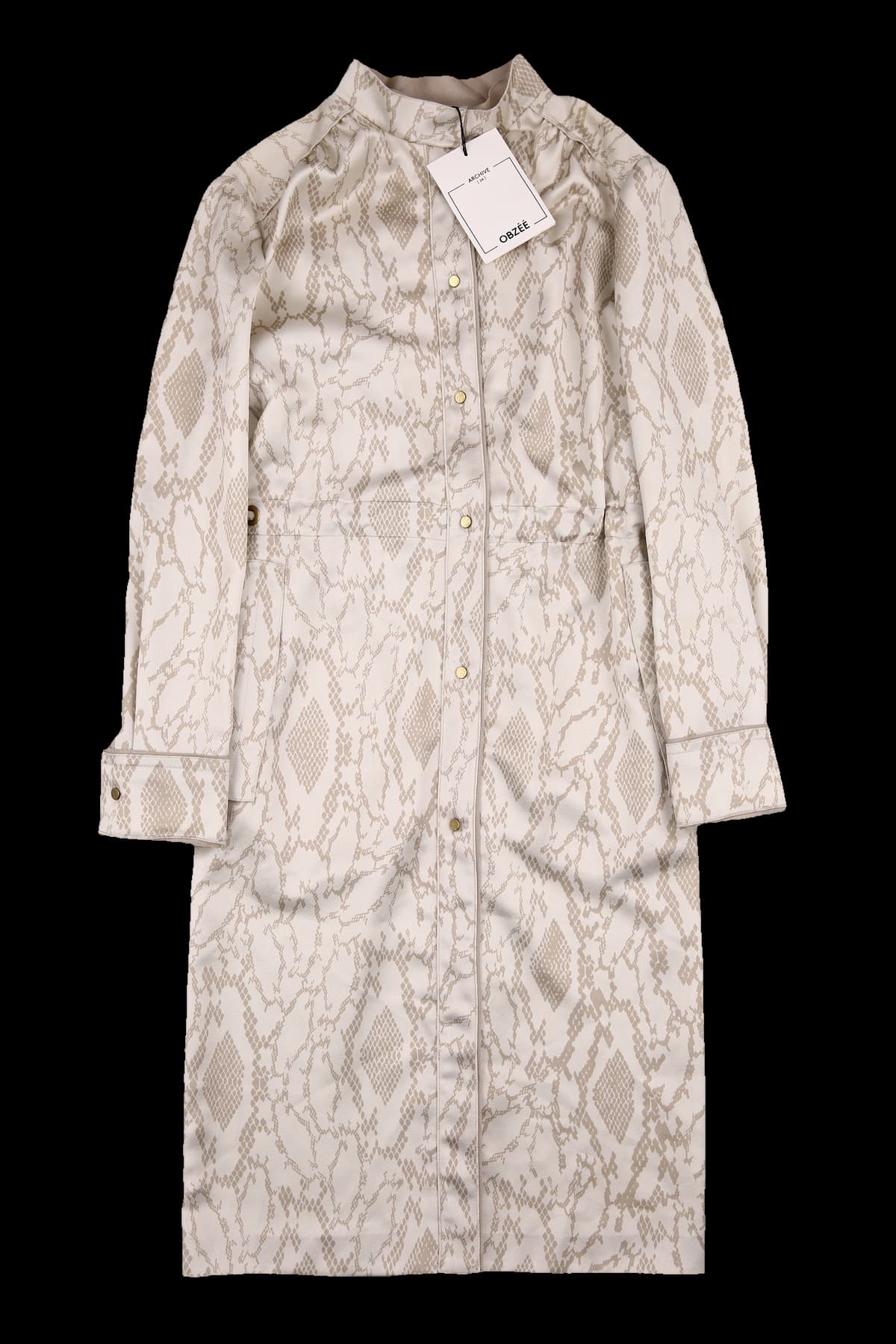 [새상품] 실키 버튼 드레스