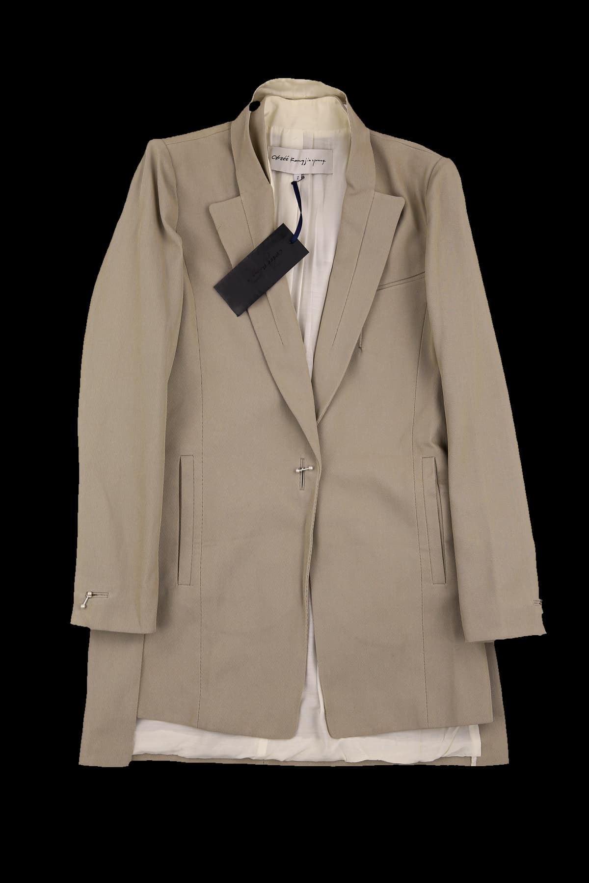 [새상품]타이 디테일 롱 자켓