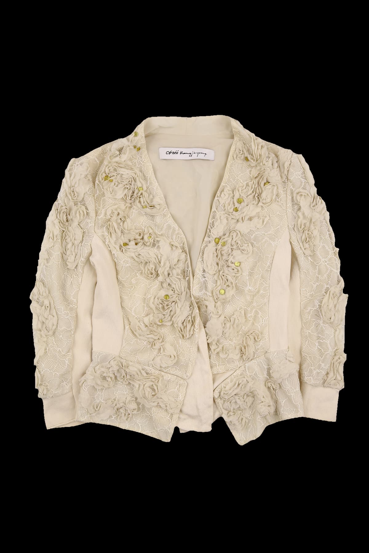 플로럴 디테일 가디건