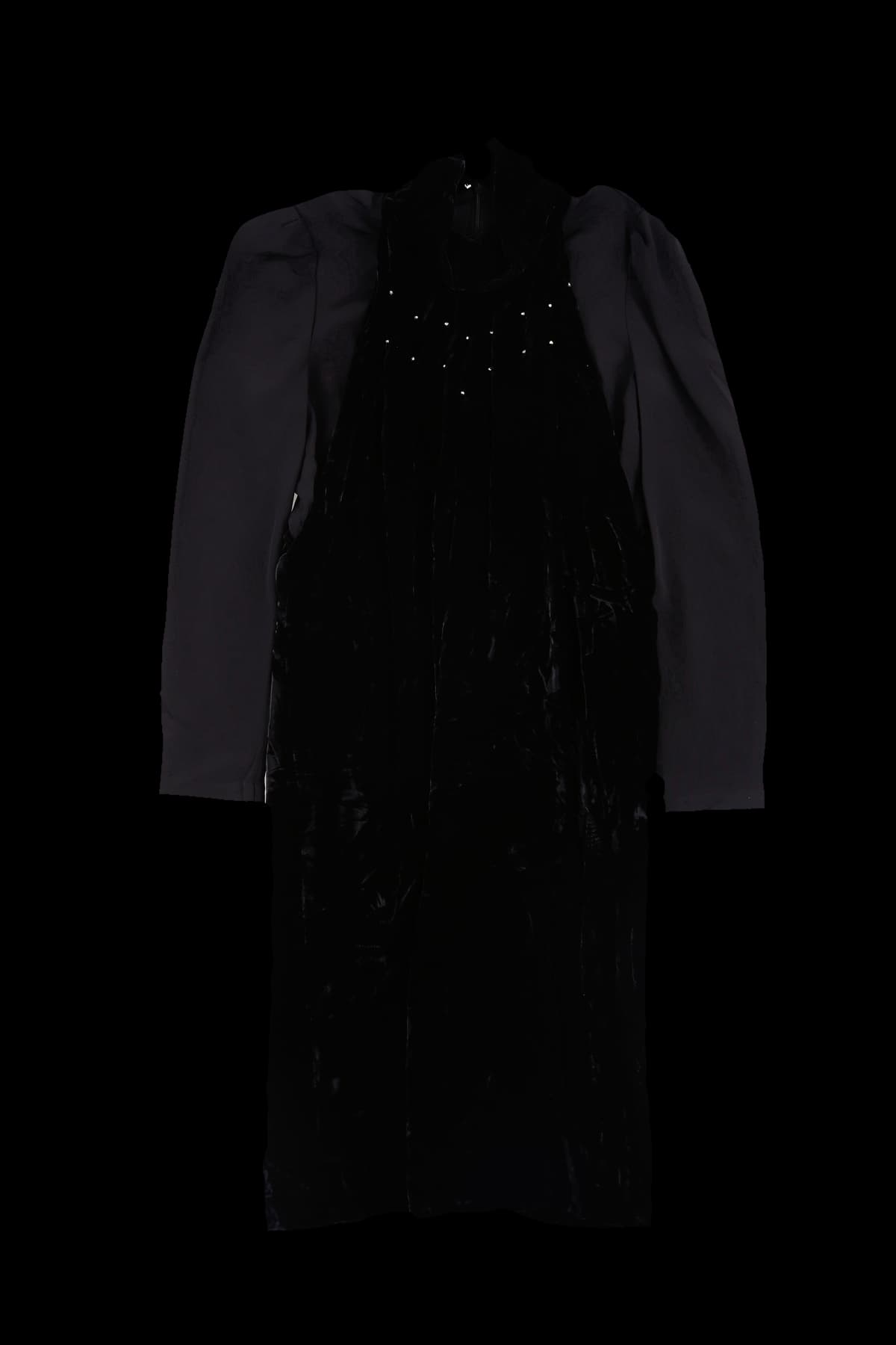 큐빅 긴팔 원피스