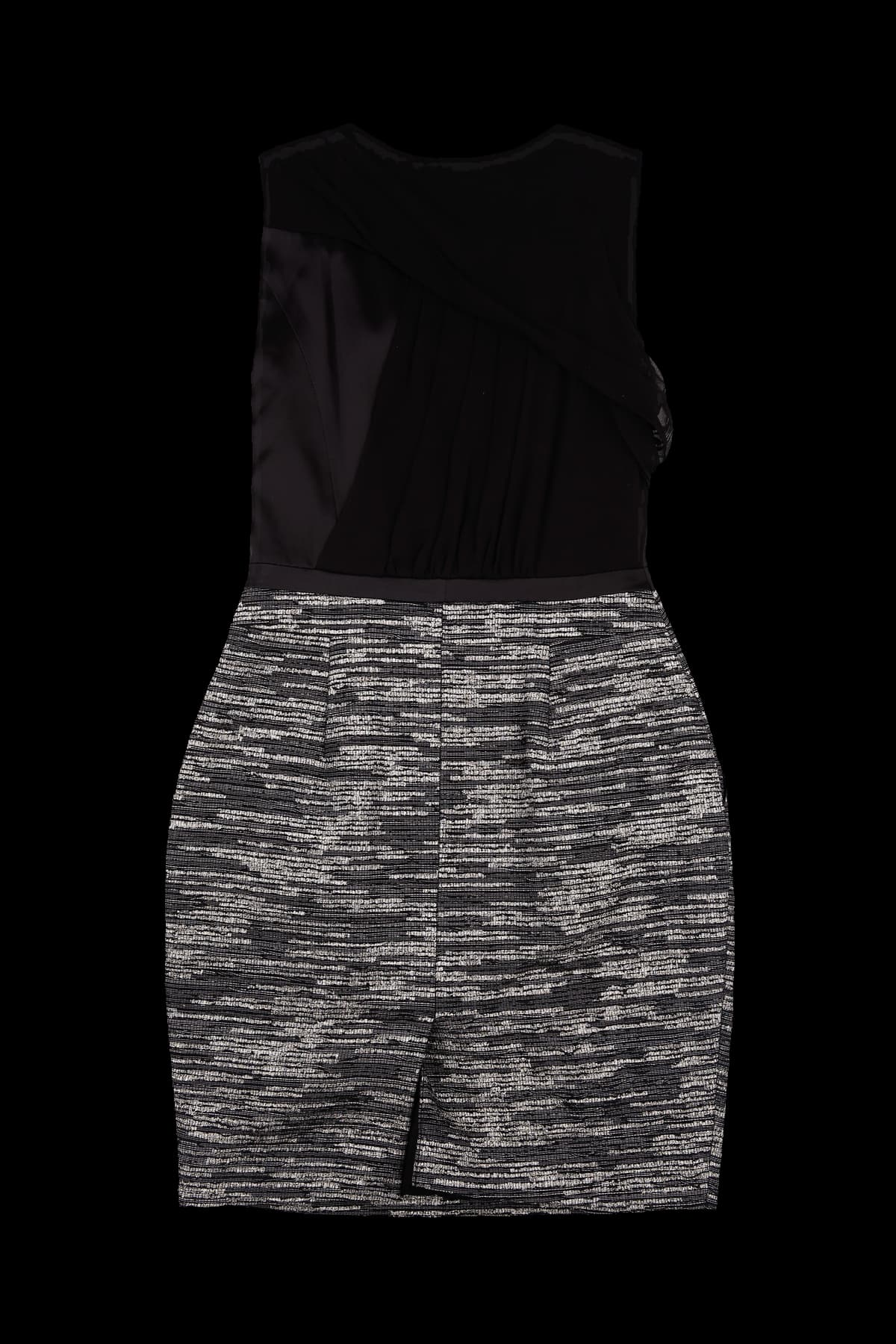 메탈릭 슬리브리스 원피스