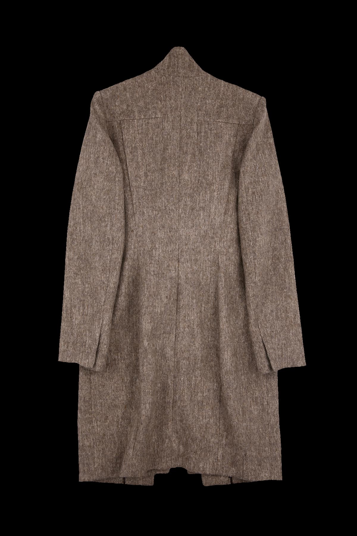 폭스 퍼 울 코트