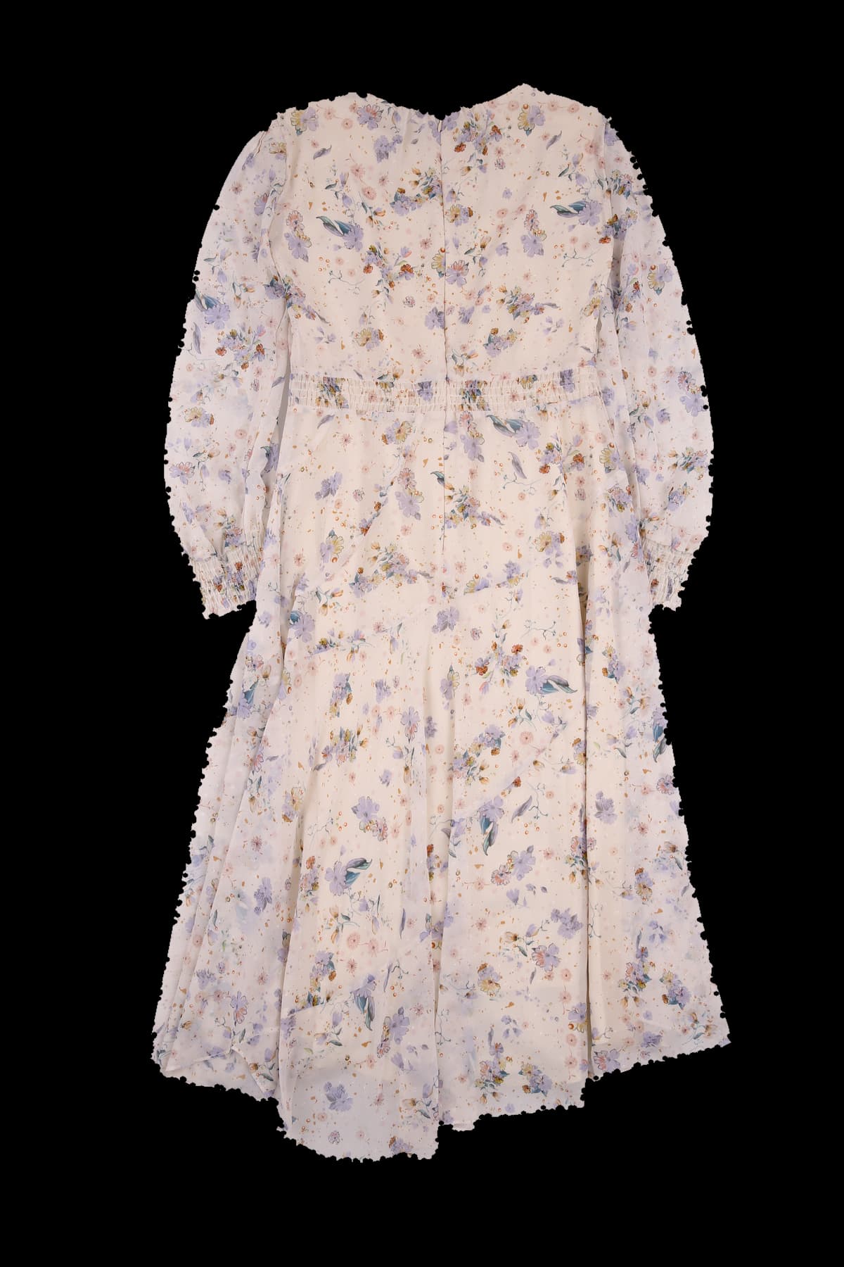 핑크퍼플 플라워 원피스