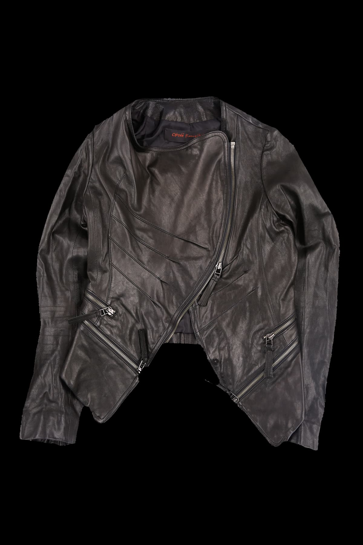 노카라 가죽 자켓