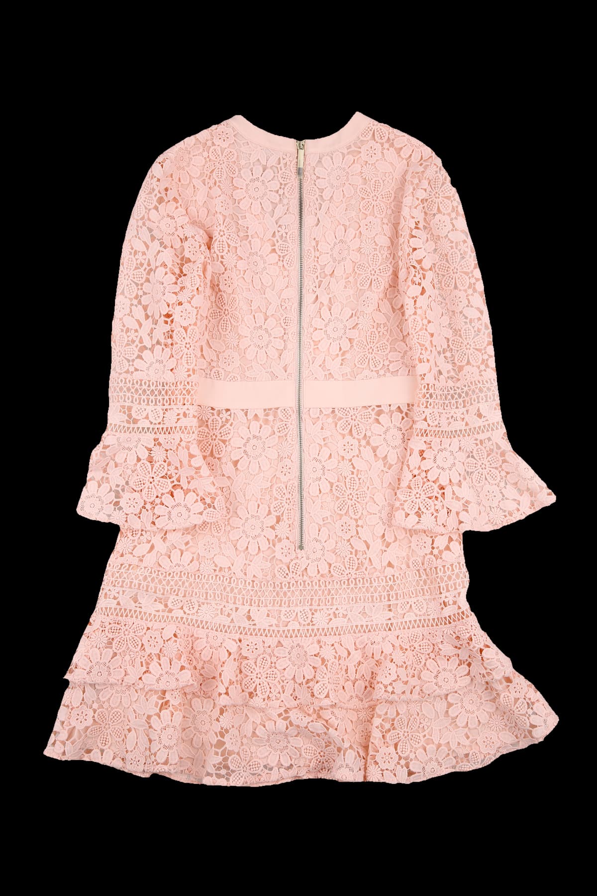 [새상품] 펀칭 디테일 시스루 원피스