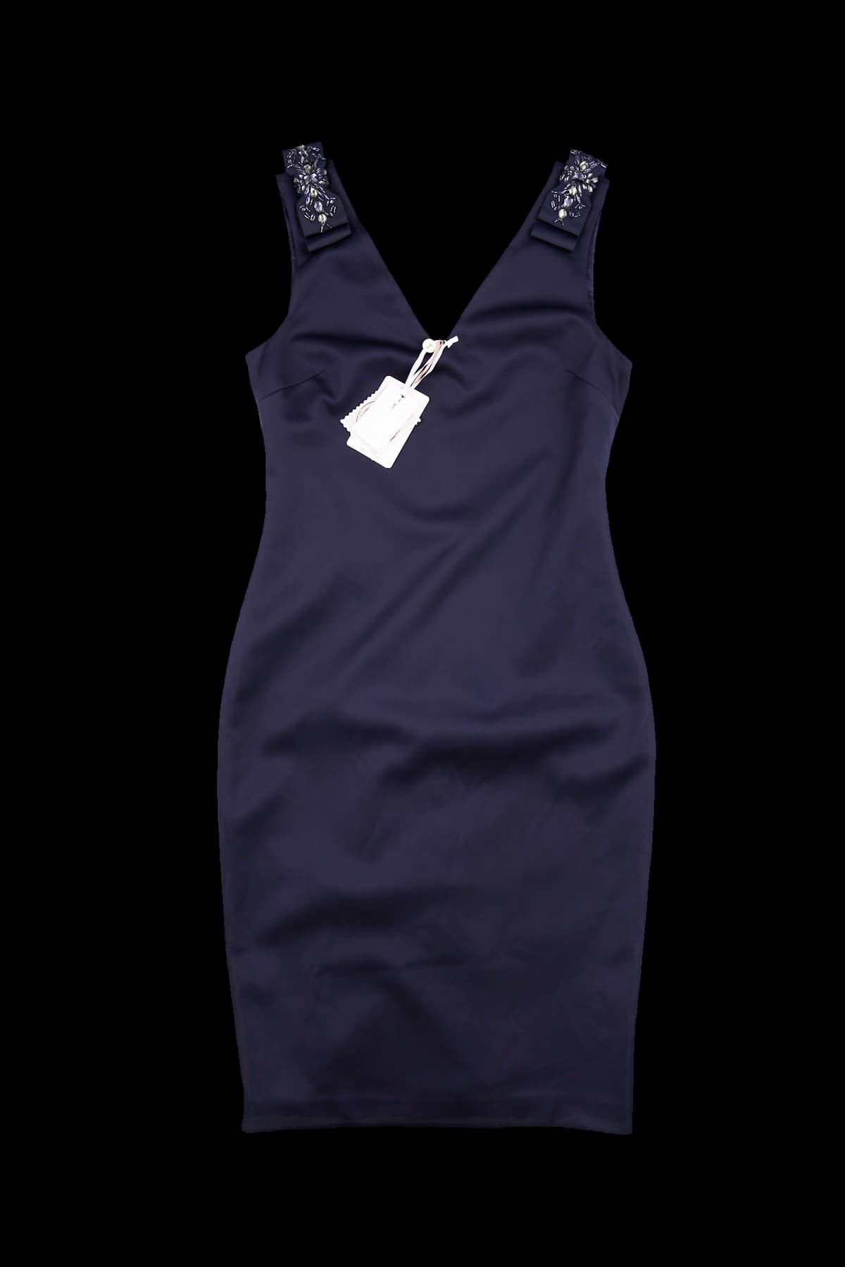 [새상품] 어깨리본 민소매 원피스