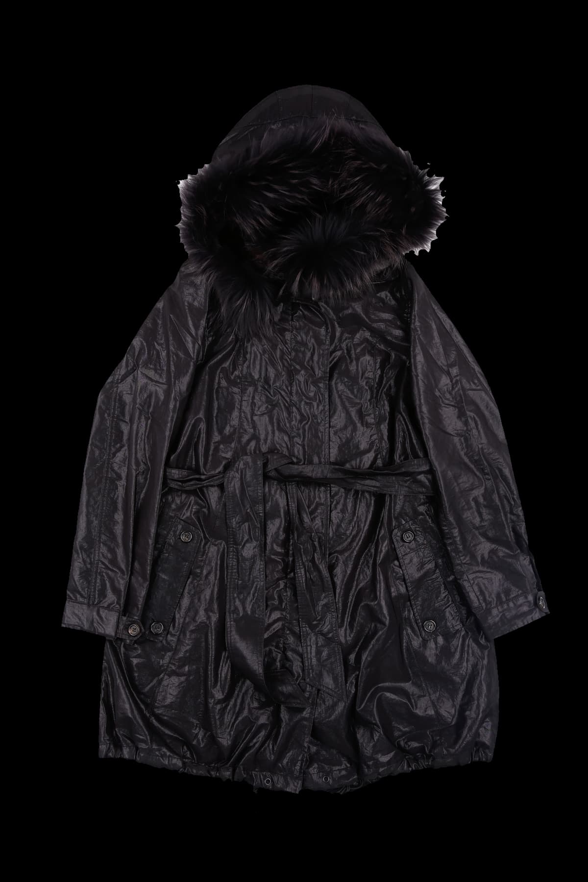 라쿤 후드 집업 점퍼