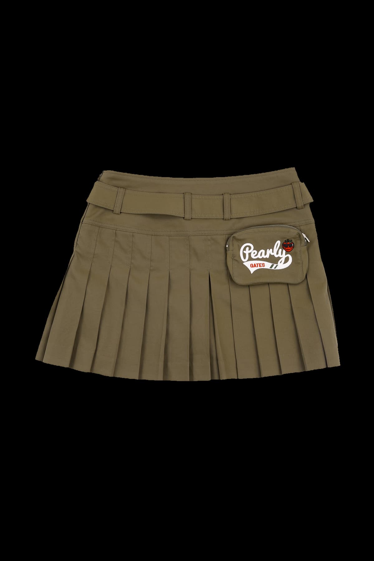 플리츠 버튼 스커트