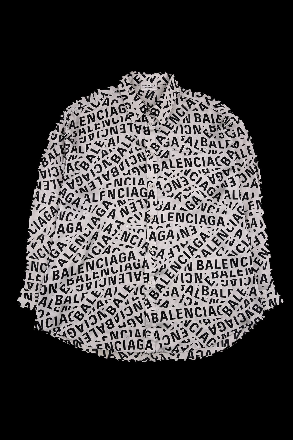 [남성] 로고 패턴 오버핏 셔츠